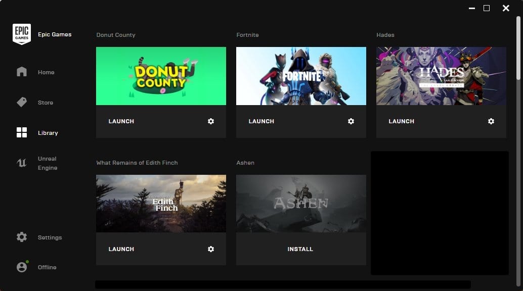 epic games launcher ended prematurely
